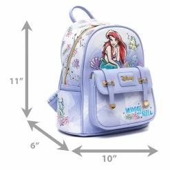 Discount ⌛ WondaPOP LUXE - Disney Mini 🎒 Backpack The Little Mermaid Ariel 👏 -Cheap bags Store Dimnensions 1200x
