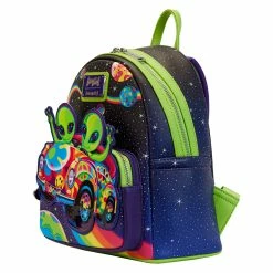 Flash Sale ❤️ Loungefly - Lisa Frank Cosmic Alien Ride Mini 🎒 Backpack *PREORDER* ⭐ -Cheap bags Store LSFBK0004 LFLISAFRANKCOSMICALIENRIDEMINIBACKPACK2484SIDE 1200x