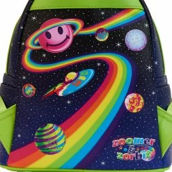 Flash Sale ❤️ Loungefly - Lisa Frank Cosmic Alien Ride Mini 🎒 Backpack *PREORDER* ⭐ -Cheap bags Store LSFBK0004 LFLISAFRANKCOSMICALIENRIDEMINIBACKPACK2488DETAIL 1200x