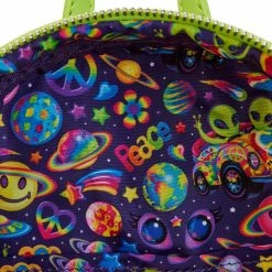 Flash Sale ❤️ Loungefly - Lisa Frank Cosmic Alien Ride Mini 🎒 Backpack *PREORDER* ⭐ -Cheap bags Store LSFBK0004 LFLISAFRANKCOSMICALIENRIDEMINIBACKPACK2492INSIDE 1200x
