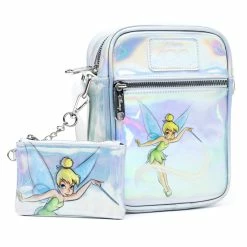 Cheap 🎉 Buckle Down Disney 100 - Tinker Bell Holographic Crossbody Bag And ID/Coin Bag - PRESALE 👍