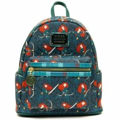 New ⭐ Loungefly - Disney Pixar Brave Merida AOP Mini 🎒 Backpack 👍