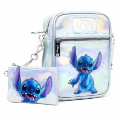 Hot Sale 🔥 Buckle Down Disney 100 - Stitch Holographic Crossbody Bag And ID/Coin Bag - PRESALE 🔔