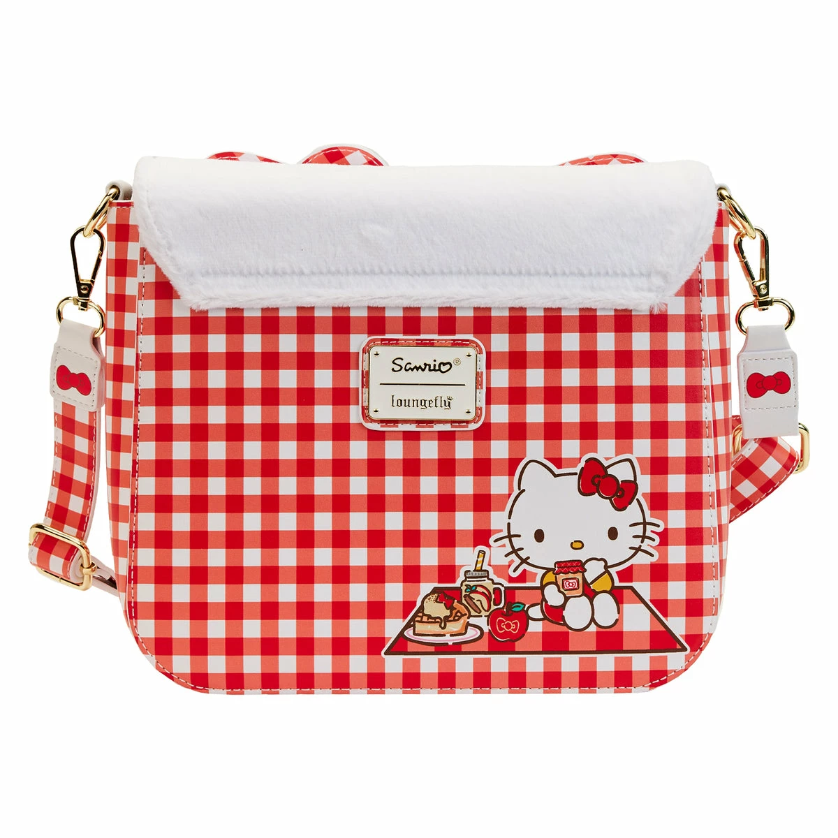 Budget 🎉 Loungefly - Sanrio Hello Kitty Gingham Cosplay Crossbody Bag *PREORDER* 🔥 4 Budget 🎉 Loungefly - Sanrio Hello Kitty Gingham Cosplay Crossbody Bag *PREORDER* 🔥 - Image 4