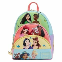 Best reviews of ๐ Loungefly - Disney Princess Collage Triple Pocket Mini ๐ Backpack *PREORDER* โ๏ธ