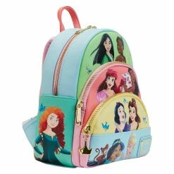 Best reviews of 🎉 Loungefly - Disney Princess Collage Triple Pocket Mini 🎒 Backpack *PREORDER* ✔️ -Cheap bags Store WDBK2930 LFDISNEYPRINCESSCOLLAGETRIPLEPOCKETMINIBACKPACK2956SIDE2 1200x