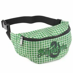 Flash Sale ✔️ Buckle-Down Fanny Pack - Harry Potter Slytherin Snake With Shield Argyle Gray Green 🥰