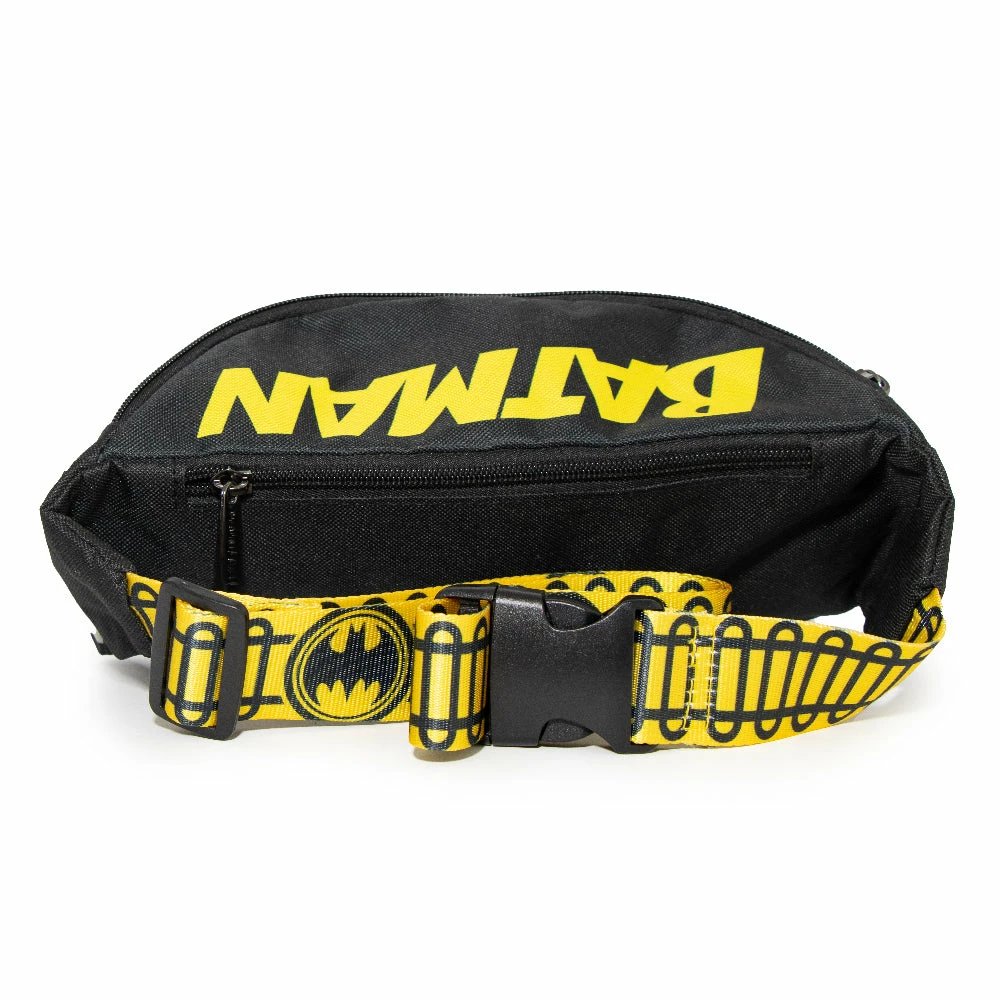 New 😍 Buckle-Down Fanny Pack - BATMAN Bat Signal Stripes Utility Belt Black Gray Yellow 💯 3 New 😍 Buckle-Down Fanny Pack - BATMAN Bat Signal Stripes Utility Belt Black Gray Yellow 💯 - Image 3
