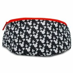 Promo 🥰 Buckle-Down Fanny Pack - Mickey Mouse Ears Icon Scattered Black White 💯